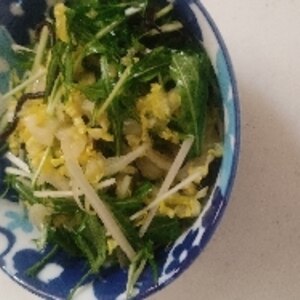 白菜と水菜のゆず胡椒&塩昆布☆サラダ